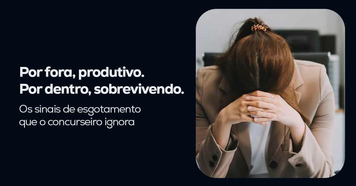 Sa�de mental: o assunto que o concurseiro n�o pode mais adiar